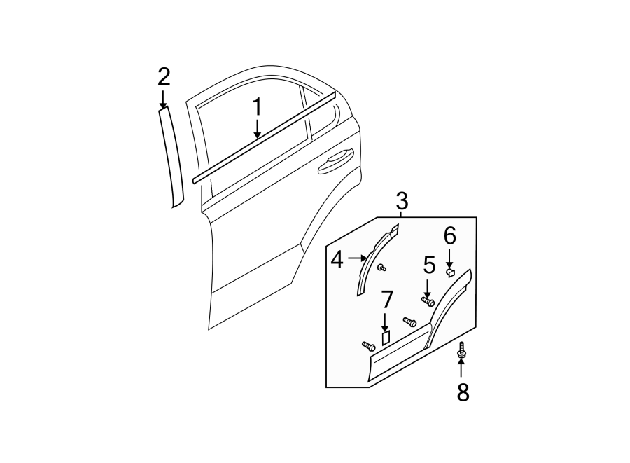 8REAR DOOR. EXTERIOR TRIM.https://images.simplepart.com/images/parts/motor/fullsize/2310445.png