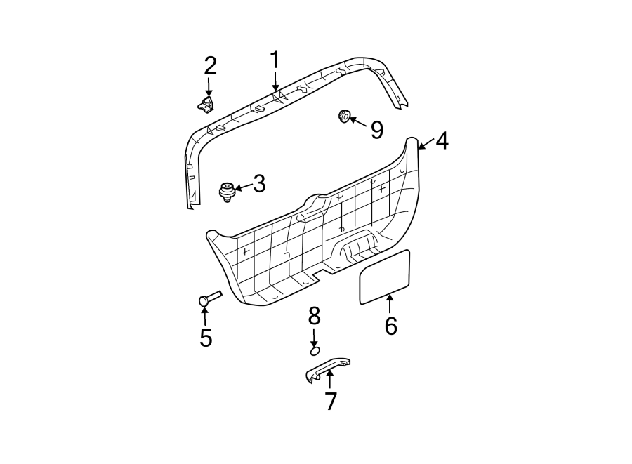 9LIFT GATE. INTERIOR TRIM.https://images.simplepart.com/images/parts/motor/fullsize/2310555.png