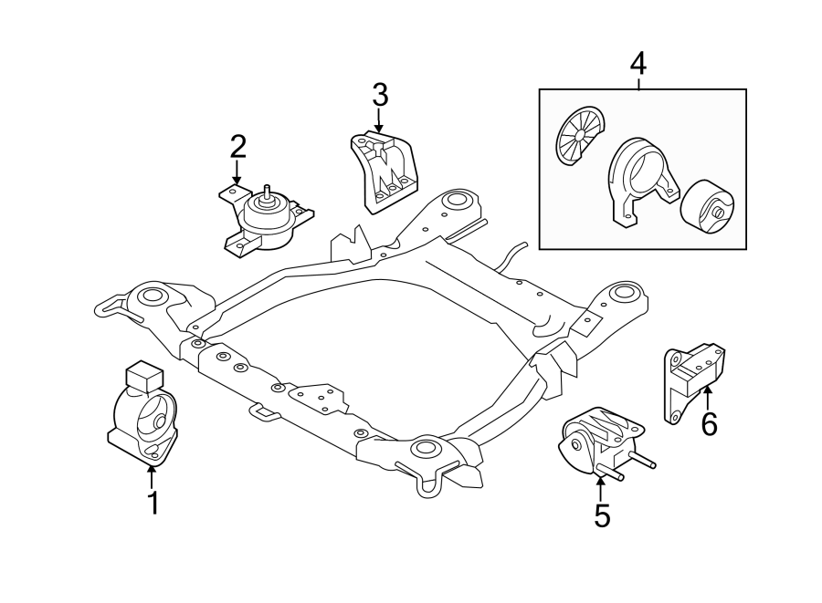 1ENGINE / TRANSAXLE. ENGINE & TRANS MOUNTING.https://images.simplepart.com/images/parts/motor/fullsize/2311210.png