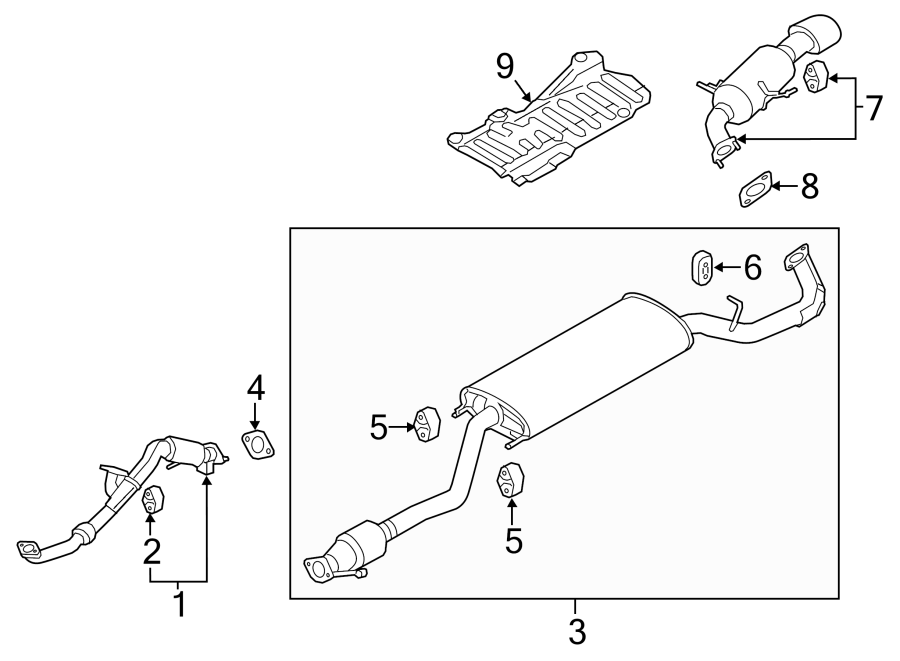 1EXHAUST SYSTEM. EXHAUST COMPONENTS.https://images.simplepart.com/images/parts/motor/fullsize/2311247.png