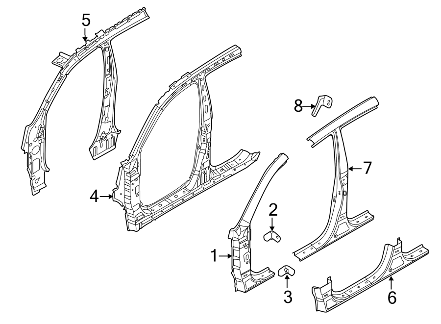 6PILLARS. ROCKER & FLOOR. CENTER PILLAR. HINGE PILLAR.https://images.simplepart.com/images/parts/motor/fullsize/2311490.png