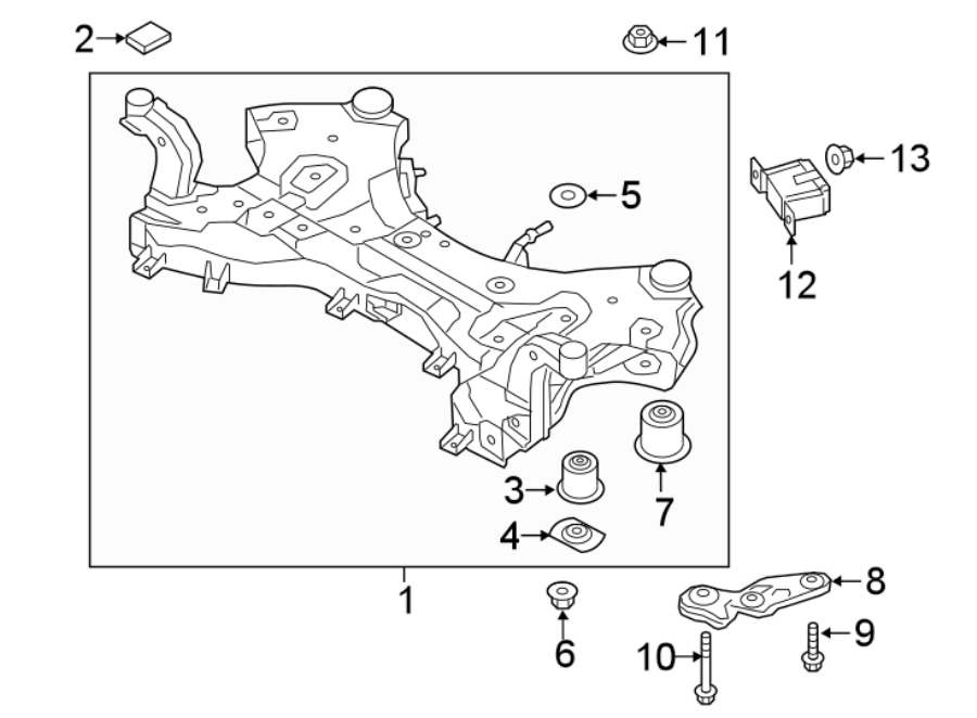 1FRONT SUSPENSION. SUSPENSION MOUNTING.https://images.simplepart.com/images/parts/motor/fullsize/2312411.png