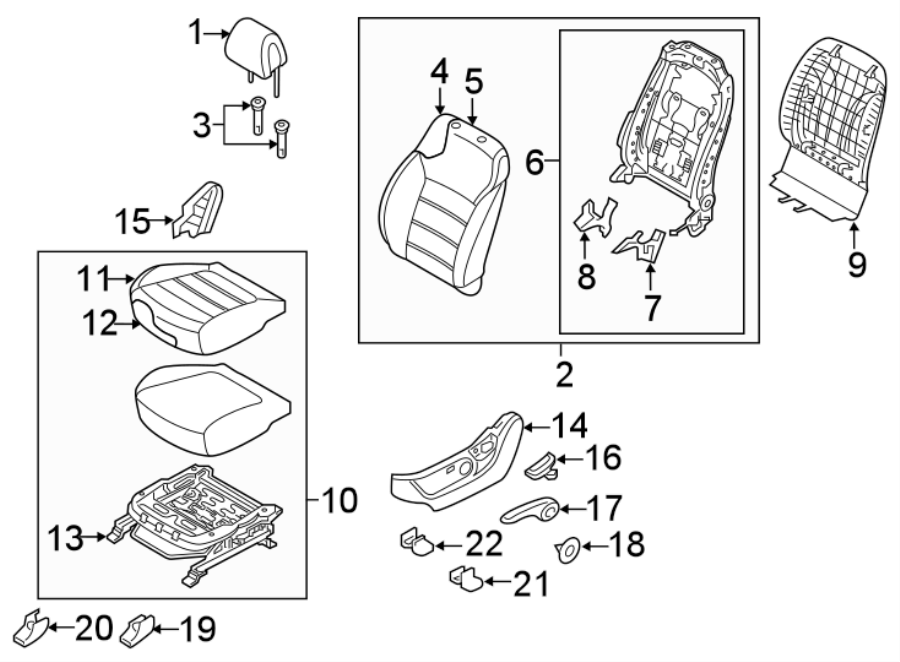 21SEATS & TRACKS. DRIVER SEAT COMPONENTS.https://images.simplepart.com/images/parts/motor/fullsize/2312530.png