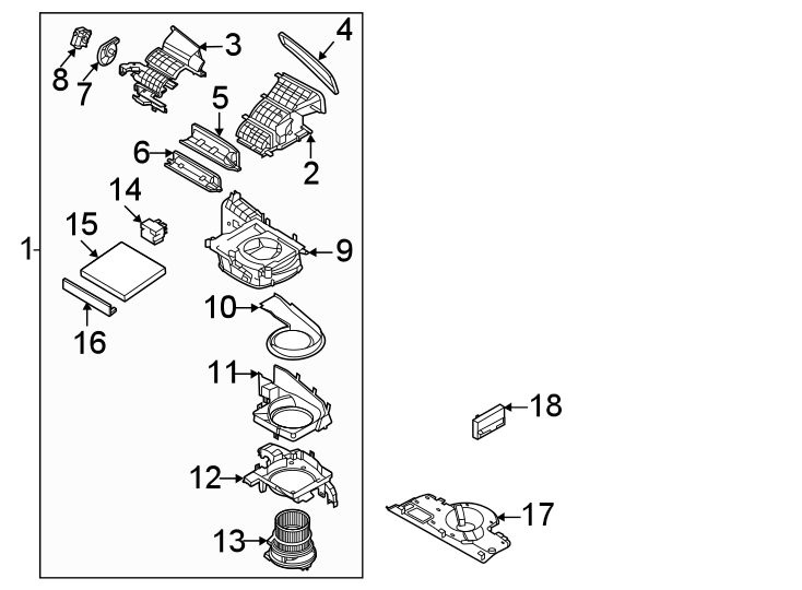 15Air conditioner & heater. Blower motor & fan.https://images.simplepart.com/images/parts/motor/fullsize/2313126.png