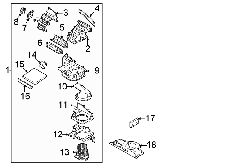 15Air conditioner & heater. Blower motor & fan.https://images.simplepart.com/images/parts/motor/fullsize/2313134.png