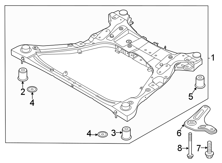 6Front suspension. Suspension mounting.https://images.simplepart.com/images/parts/motor/fullsize/2313346.png