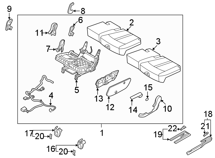 1Seats & tracks. Second row seats.https://images.simplepart.com/images/parts/motor/fullsize/2313486.png