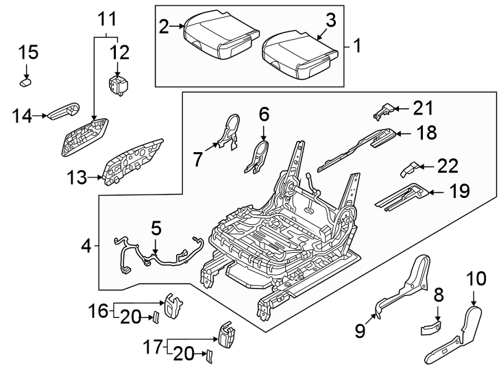 Seats & tracks. Second row seats.https://images.simplepart.com/images/parts/motor/fullsize/2313516.png