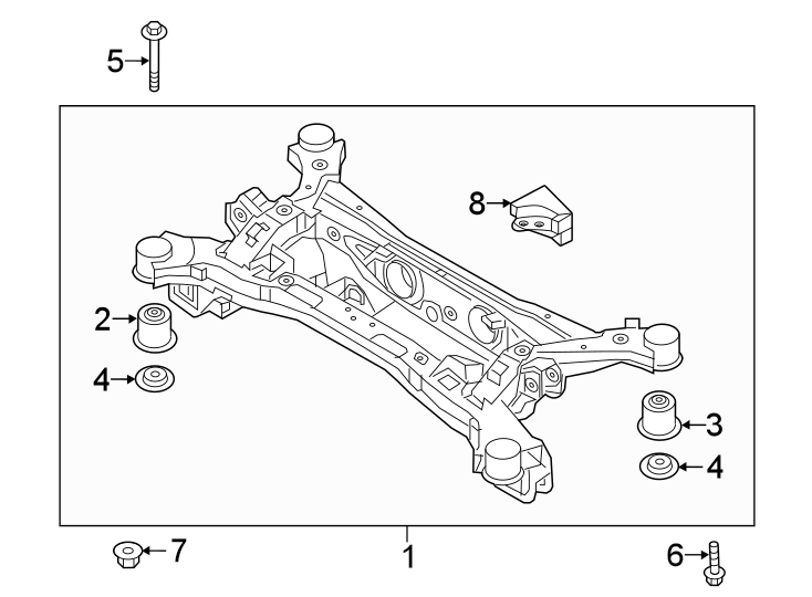 1Rear suspension. Suspension mounting.https://images.simplepart.com/images/parts/motor/fullsize/2313700.png