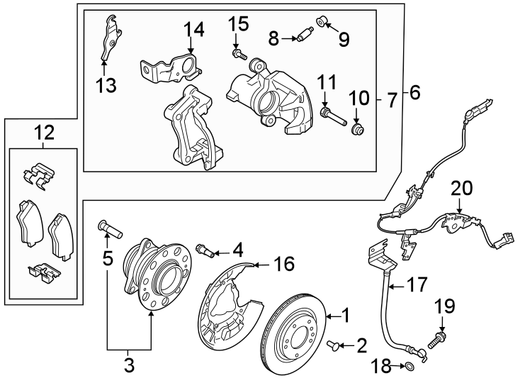 10Rear suspension. Brake components.https://images.simplepart.com/images/parts/motor/fullsize/2313720.png