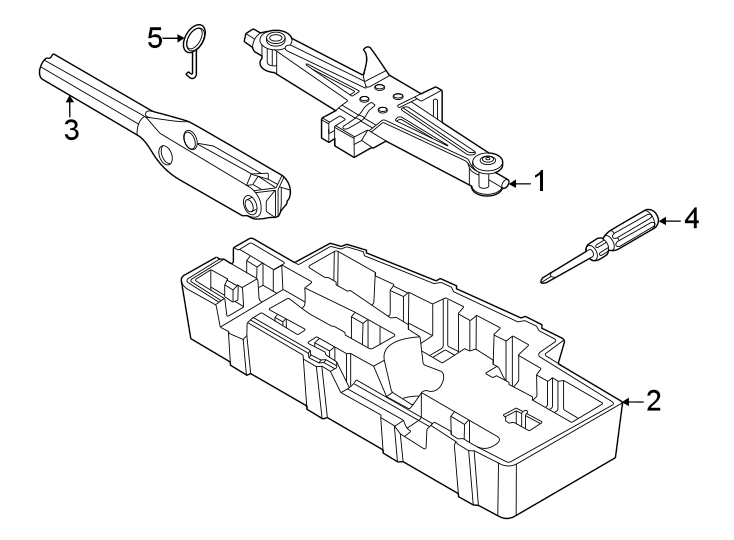 Diagram Rear body & floor. Jack & components. for your 2011 Kia Sorento   