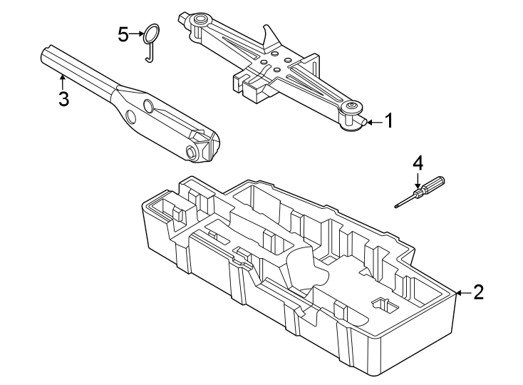 Diagram Rear body & floor. Jack & components. for your 2017 Kia Sorento   