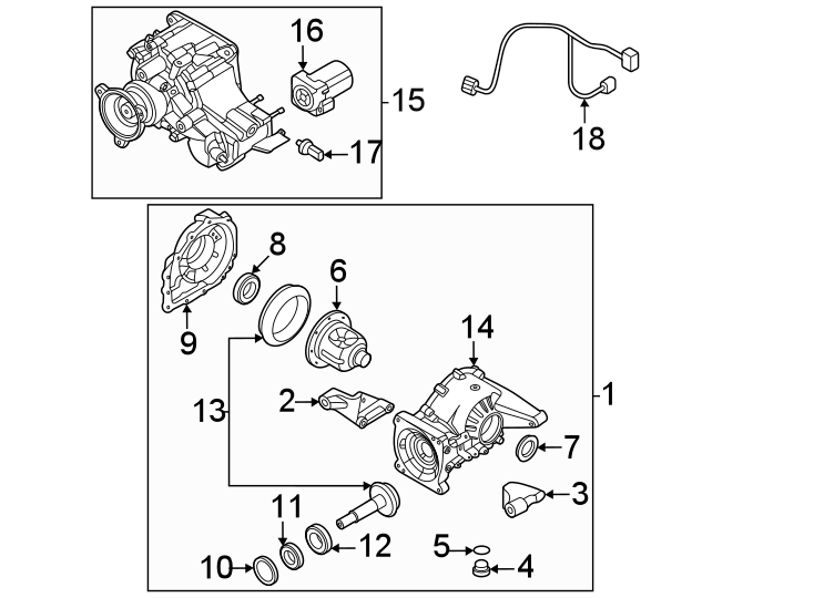 18Rear suspension. Axle & differential.https://images.simplepart.com/images/parts/motor/fullsize/2313858.png