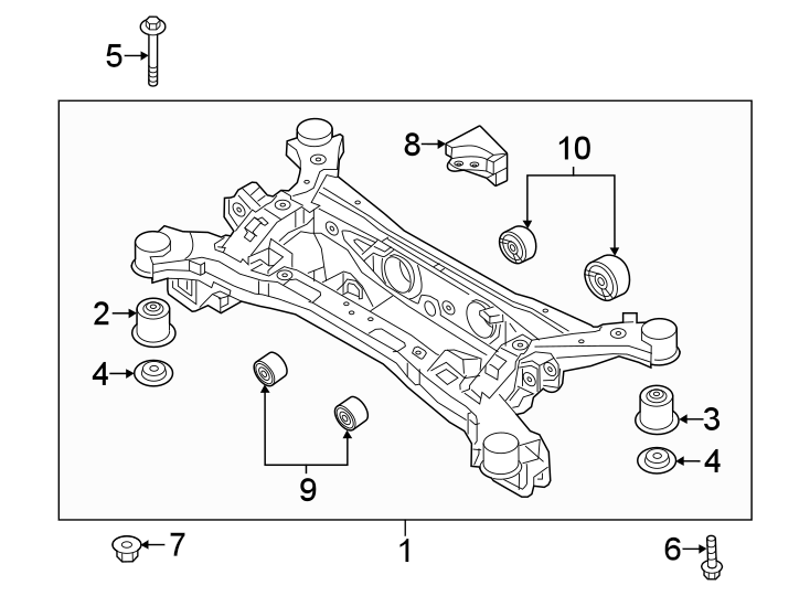 1Rear suspension. Suspension mounting.https://images.simplepart.com/images/parts/motor/fullsize/2313864.png