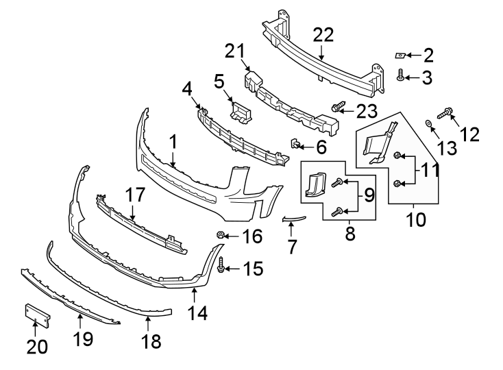 17FRONT BUMPER & GRILLE. BUMPER & COMPONENTS.https://images.simplepart.com/images/parts/motor/fullsize/2315010.png