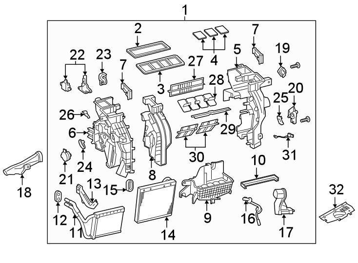 21AIR CONDITIONER & HEATER. FRONT EVAPORATOR.https://images.simplepart.com/images/parts/motor/fullsize/2315090.png