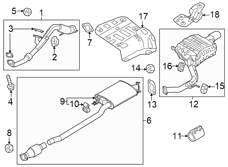 3Exhaust system. Exhaust components.https://images.simplepart.com/images/parts/motor/fullsize/2315236.png