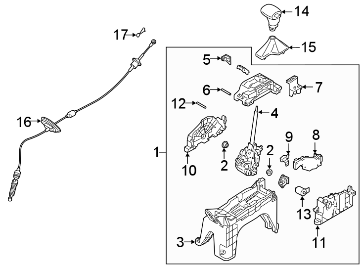 Diagram CENTER CONSOLE. for your 2022 Kia Seltos   