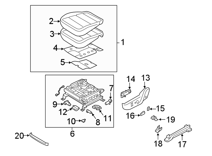 11SEATS & TRACKS. DRIVER SEAT COMPONENTS.https://images.simplepart.com/images/parts/motor/fullsize/2315428.png