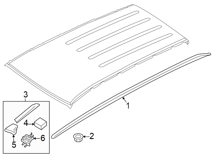 Diagram Luggage carrier. for your Kia