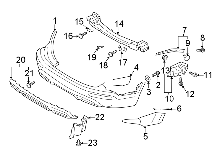 11REAR BUMPER. BUMPER & COMPONENTS.https://images.simplepart.com/images/parts/motor/fullsize/2315830.png