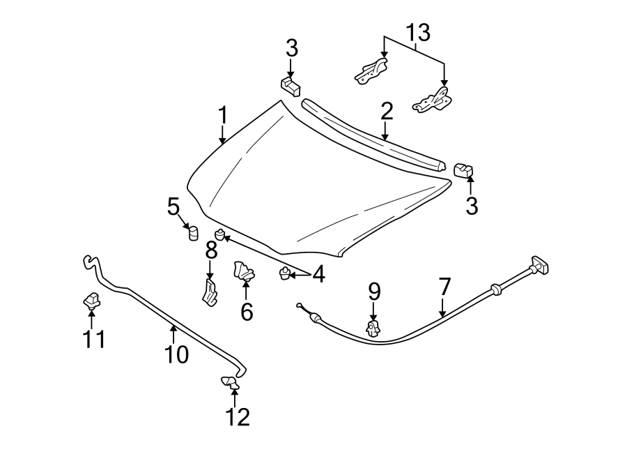 11Hood & components.https://images.simplepart.com/images/parts/motor/fullsize/2410080.png