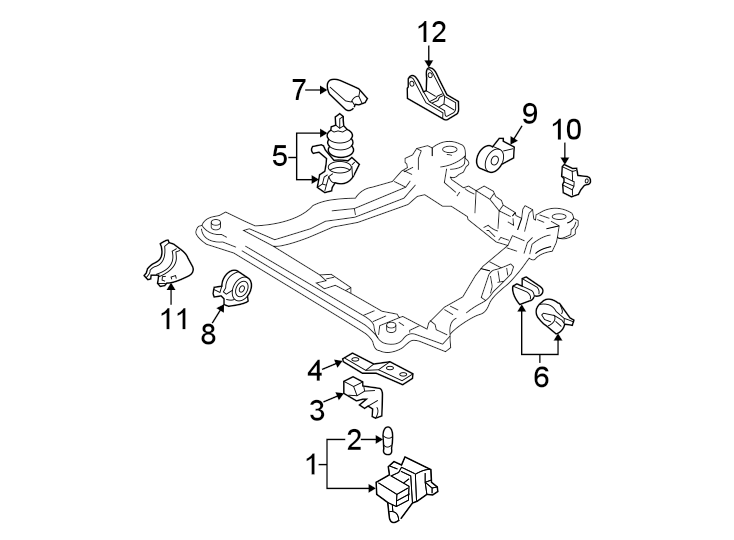 1ENGINE / TRANSAXLE. ENGINE & TRANS MOUNTING.https://images.simplepart.com/images/parts/motor/fullsize/2411145.png