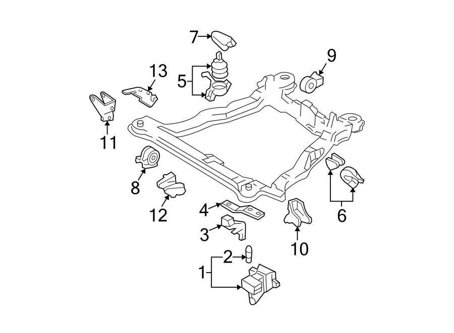 3ENGINE / TRANSAXLE. ENGINE & TRANS MOUNTING.https://images.simplepart.com/images/parts/motor/fullsize/2411150.png