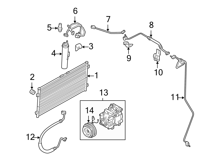 12AIR CONDITIONER & HEATER. COMPRESSOR & LINES. CONDENSER.https://images.simplepart.com/images/parts/motor/fullsize/2415050.png