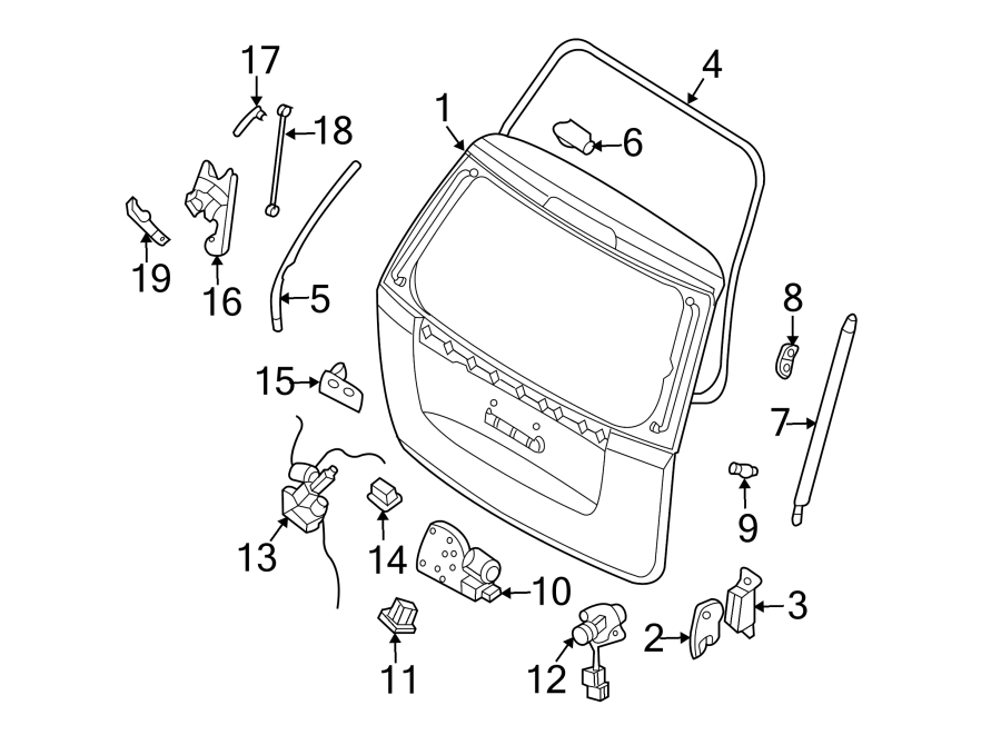 Diagram GATE & HARDWARE. for your 2022 Kia Carnival   