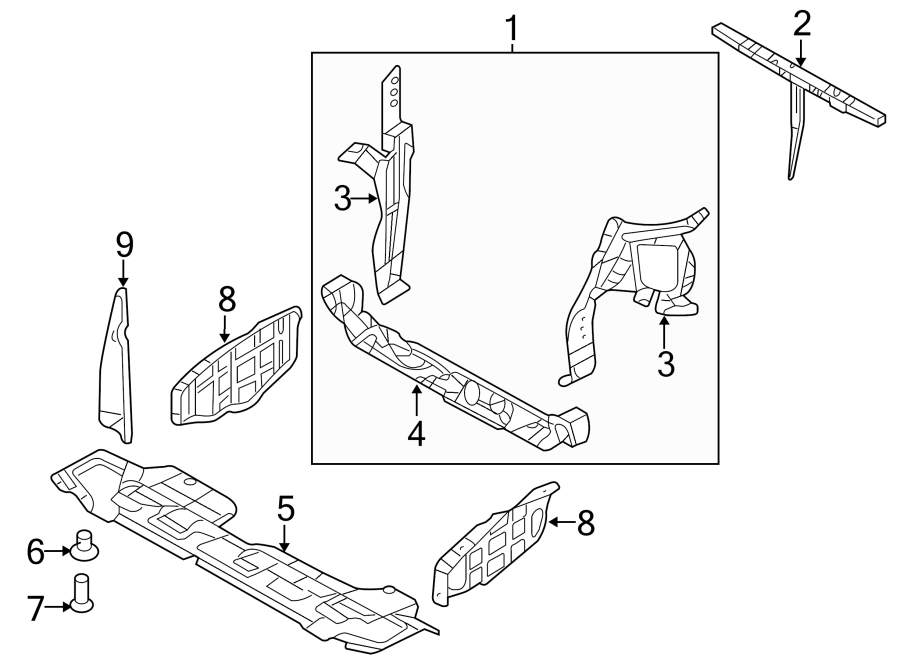 9RADIATOR SUPPORT. SPLASH SHIELDS.https://images.simplepart.com/images/parts/motor/fullsize/2417025.png