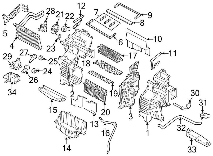 23AIR CONDITIONER & HEATER. EVAPORATOR & HEATER COMPONENTS.https://images.simplepart.com/images/parts/motor/fullsize/2418065.png