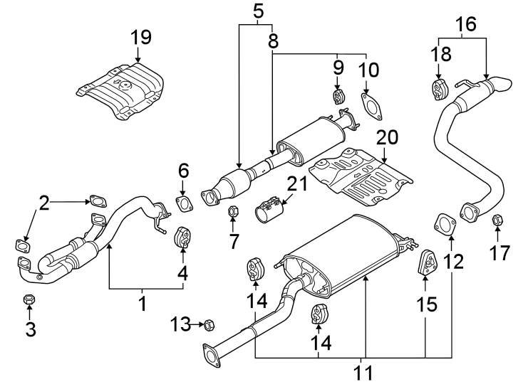 18Exhaust system. Exhaust components.https://images.simplepart.com/images/parts/motor/fullsize/2418217.png