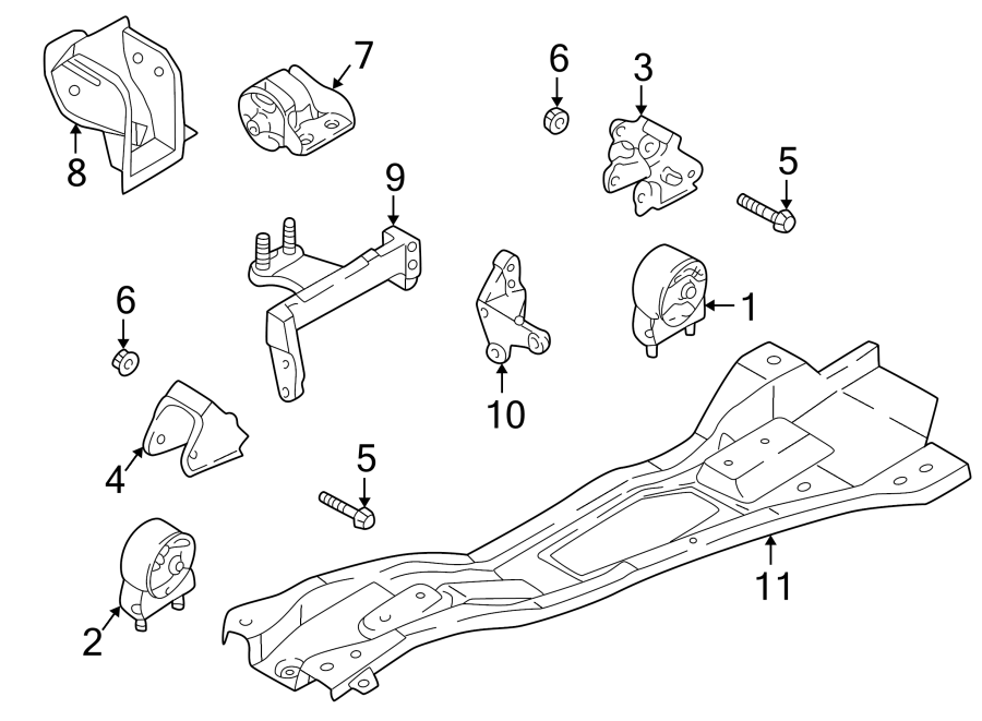 4ENGINE / TRANSAXLE. ENGINE & TRANS MOUNTING.https://images.simplepart.com/images/parts/motor/fullsize/2420125.png