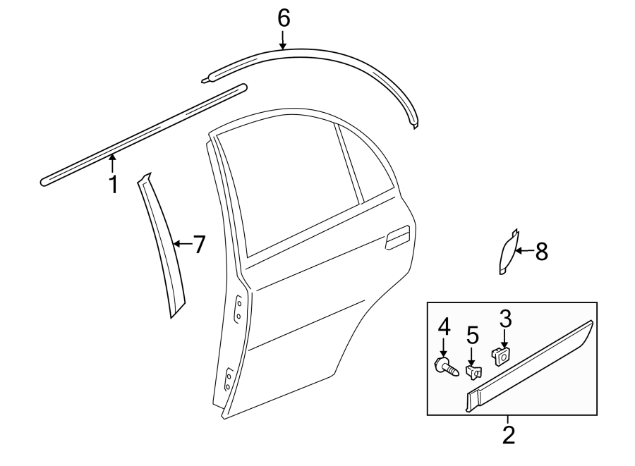 5REAR DOOR. EXTERIOR TRIM.https://images.simplepart.com/images/parts/motor/fullsize/2421435.png