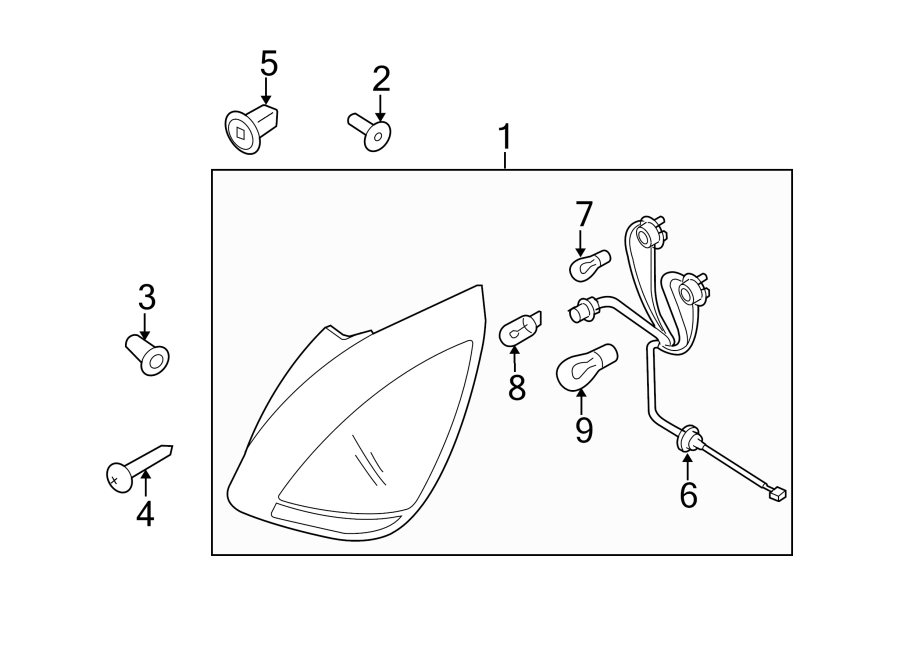 Diagram REAR LAMPS. TAIL LAMPS. for your 2021 Kia Seltos 2.0L CVT FWD S Sport Utility 