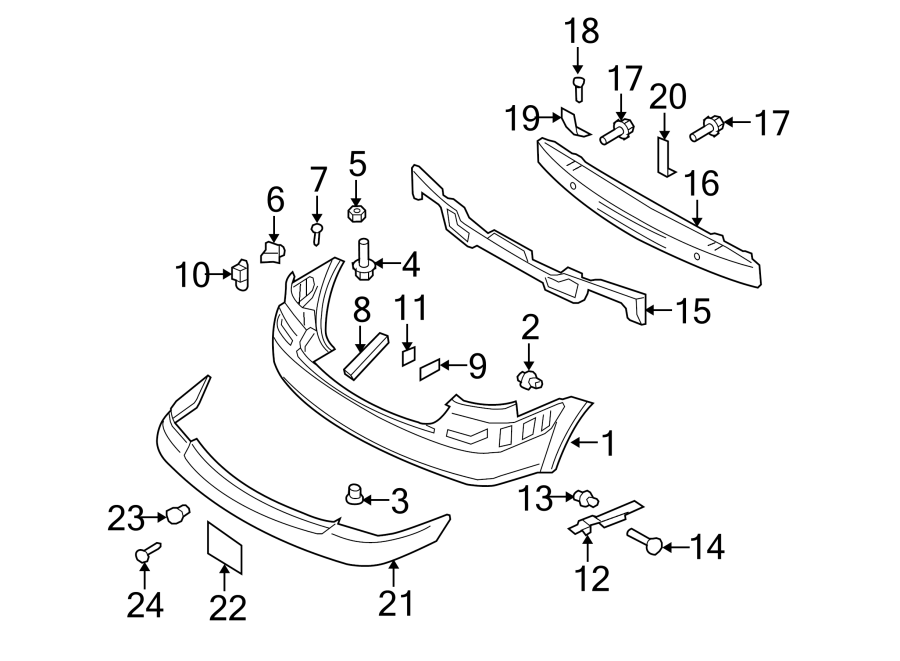 18REAR BUMPER. BUMPER & COMPONENTS.https://images.simplepart.com/images/parts/motor/fullsize/2421665.png