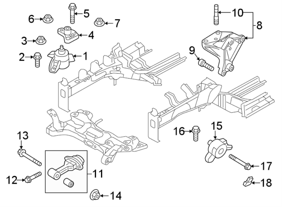 1ENGINE / TRANSAXLE. ENGINE & TRANS MOUNTING.https://images.simplepart.com/images/parts/motor/fullsize/2423170.png