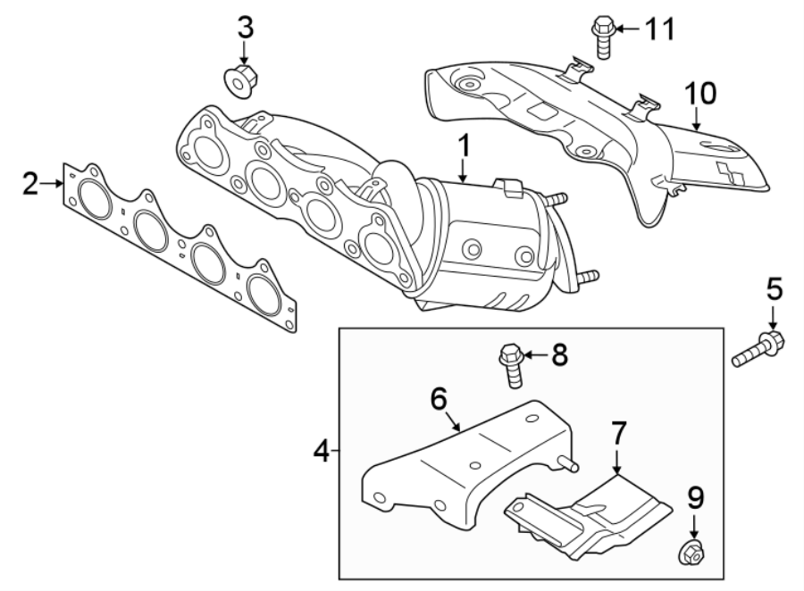 2EXHAUST SYSTEM. MANIFOLD.https://images.simplepart.com/images/parts/motor/fullsize/2423180.png