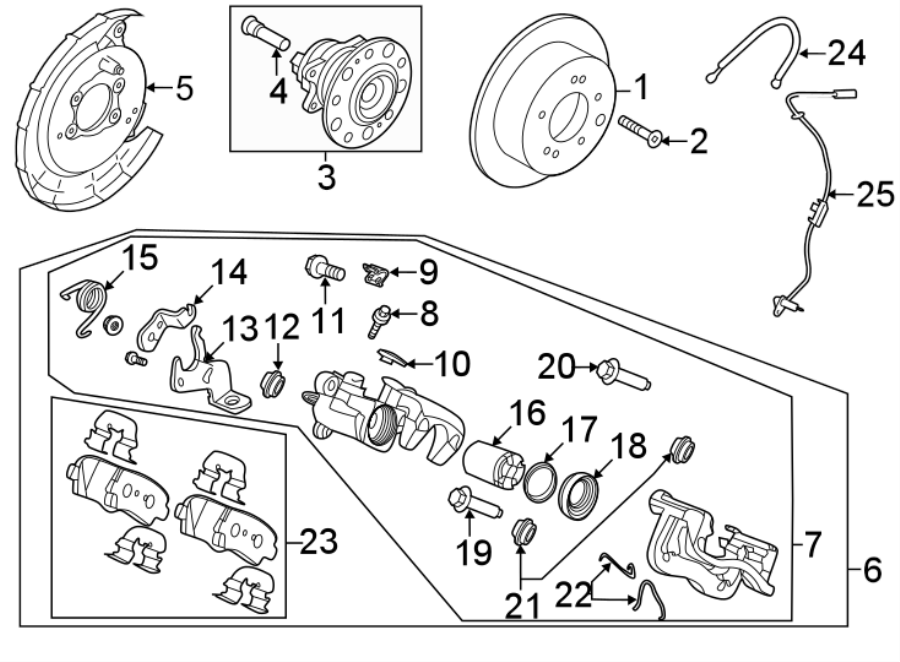 3REAR SUSPENSION. BRAKE COMPONENTS.https://images.simplepart.com/images/parts/motor/fullsize/2423565.png