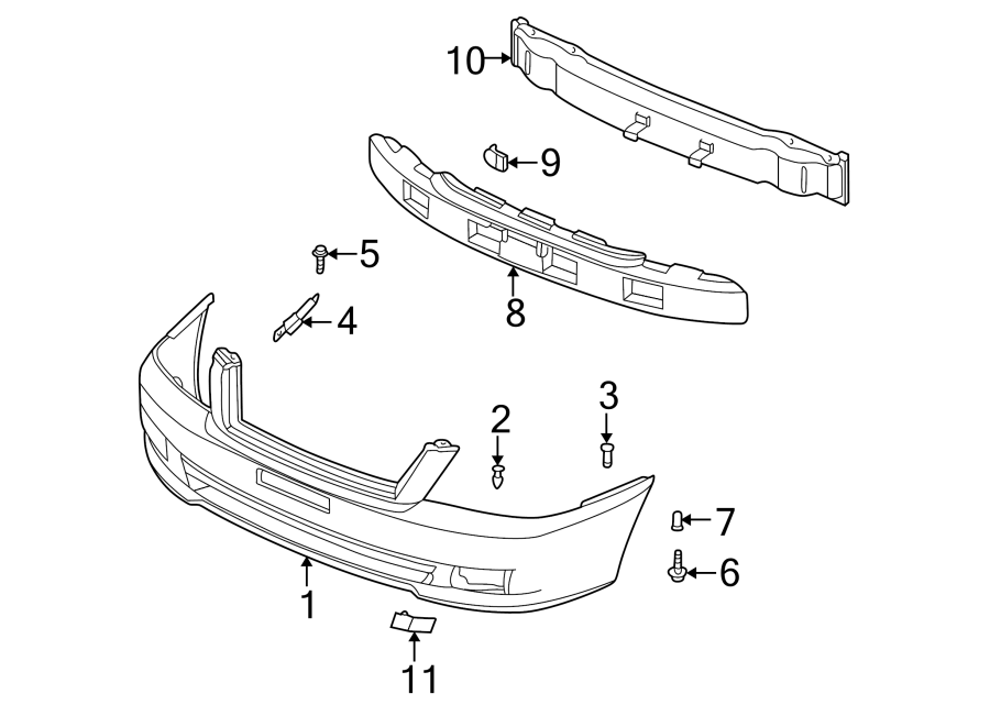 5FRONT BUMPER. BUMPER & COMPONENTS.https://images.simplepart.com/images/parts/motor/fullsize/2430020.png