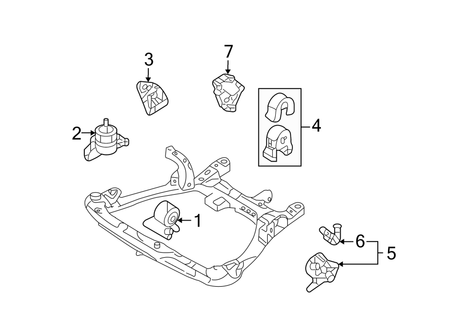 4ENGINE / TRANSAXLE. ENGINE & TRANS MOUNTING.https://images.simplepart.com/images/parts/motor/fullsize/2431245.png