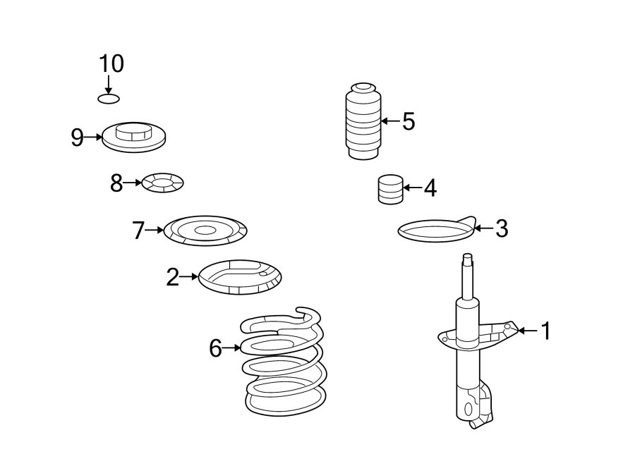 10FRONT SUSPENSION. STRUTS & COMPONENTS.https://images.simplepart.com/images/parts/motor/fullsize/2431310.png