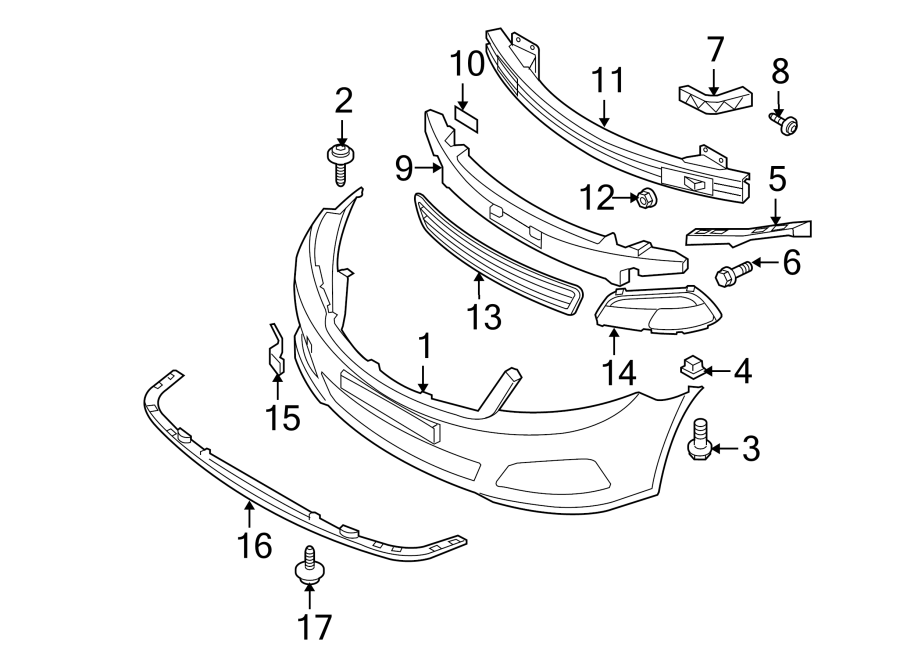 2FRONT BUMPER. BUMPER & COMPONENTS.https://images.simplepart.com/images/parts/motor/fullsize/2432010.png