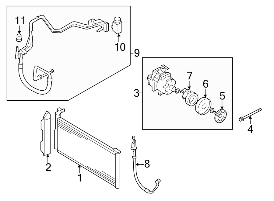 5AIR CONDITIONER & HEATER. COMPRESSOR & LINES. CONDENSER.https://images.simplepart.com/images/parts/motor/fullsize/2432085.png