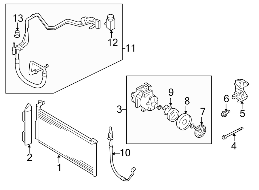 7AIR CONDITIONER & HEATER. COMPRESSOR & LINES. CONDENSER.https://images.simplepart.com/images/parts/motor/fullsize/2432087.png