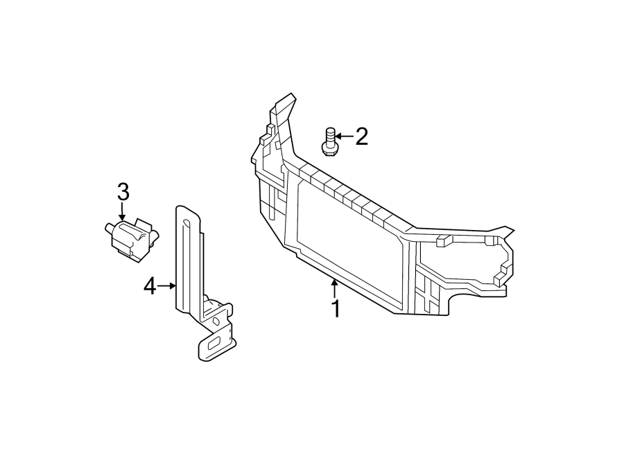 Diagram RADIATOR SUPPORT. for your Kia