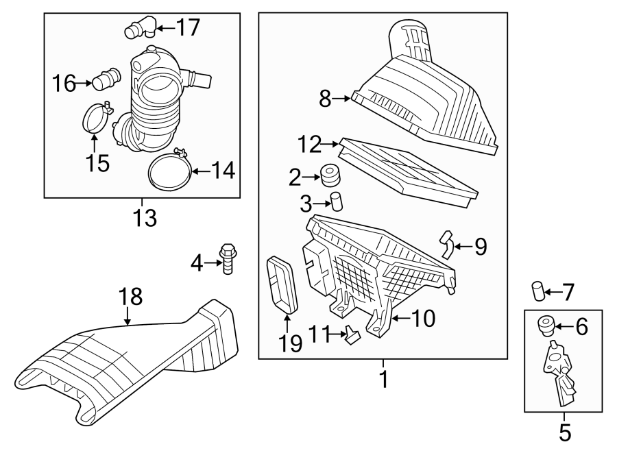 2022 Kia Carnival Engine Air Intake Hose Adapter. Intake tube