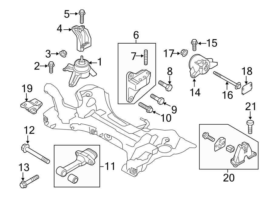 6ENGINE / TRANSAXLE. ENGINE & TRANS MOUNTING.https://images.simplepart.com/images/parts/motor/fullsize/2434205.png