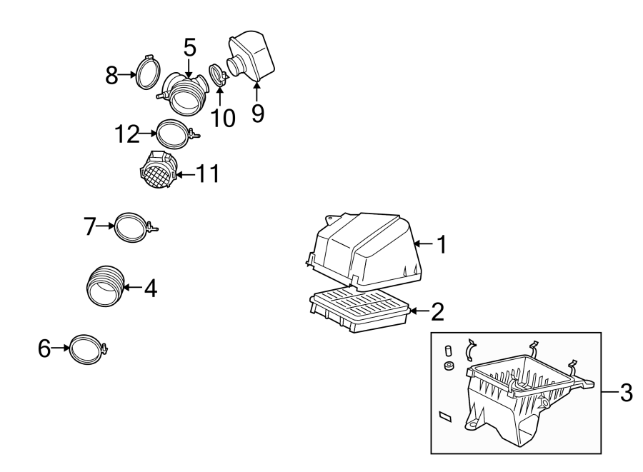 10ENGINE / TRANSAXLE. AIR INTAKE.https://images.simplepart.com/images/parts/motor/fullsize/2435150.png